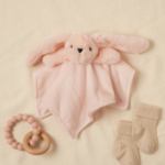 Softies Katie The Pink Bunny Plush Baby Comforter
