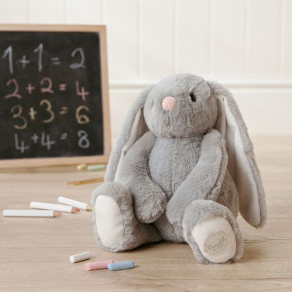 Softies Ronald The Classical Grey Plush Bunny Toy (30cm)