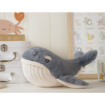 Softies Wilfred The Dark Blue Plush Whale Toy (28cm) - Image 8