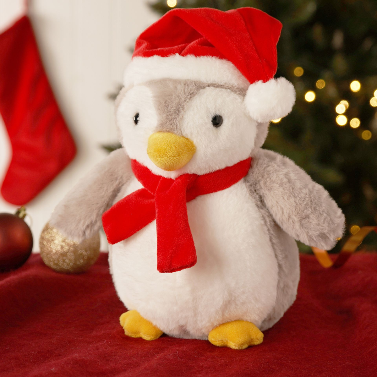main-173.png Softies Percy The Christmas Penguin Plush Toy (23cm) - Image 1