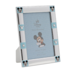 Disney: Mickey Mouse Border 4" x 6" Silver Plated Photo Frame With White Wooden Back