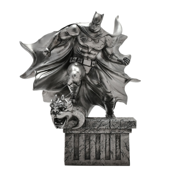 DC Comics: Batman & Gargoyle Metallic Pewter Finish Resin Figurine