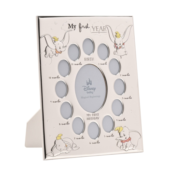 Disney: Dumbo 'My First Year' Multi Aperture Silver Metal Photo Frame