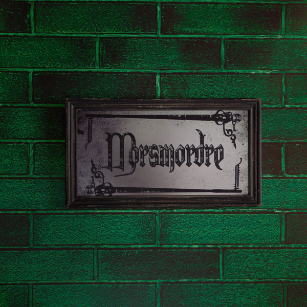 Harry Potter Dark Arts "Morsmorde" Wooden Mirrored Plaque
