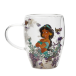 Disney: Pastel Princess Floral Decorative Glass Mug - Jasmine