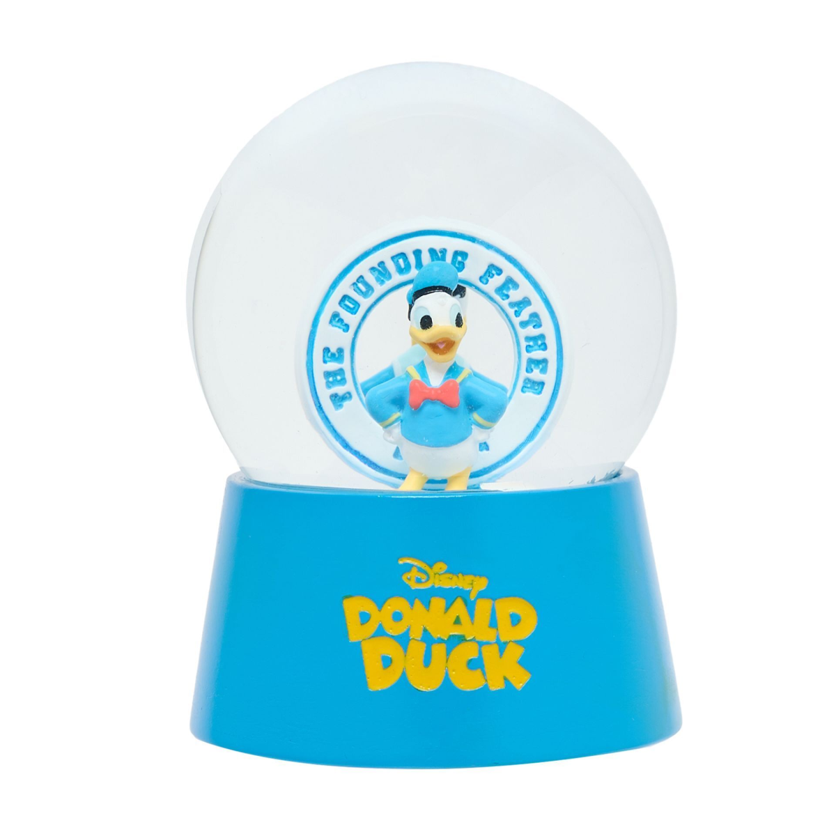 main-202.png Disney: Donald Duck Blue Resin & Glass Snow Globe - Image 1