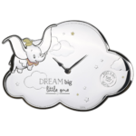Disney: Dumbo Silver Plated Magical Beginnings Cloud Shaped Wall Clock