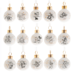 Disney Set of 15 Characters Ceramic Christmas Baubles