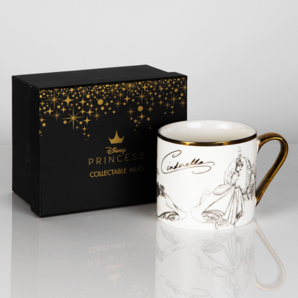 Disney: Cinderella Classic Collectable Gold Handled Ceramic Mug