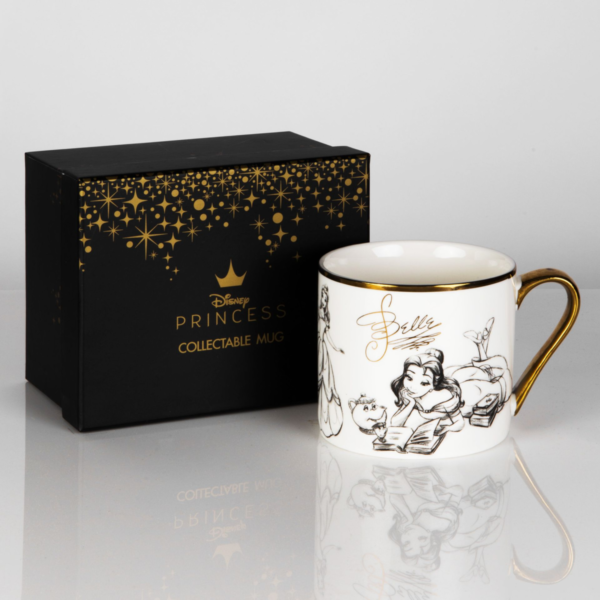 Disney: Belle Classic Collectable Gold Handled Ceramic Mug