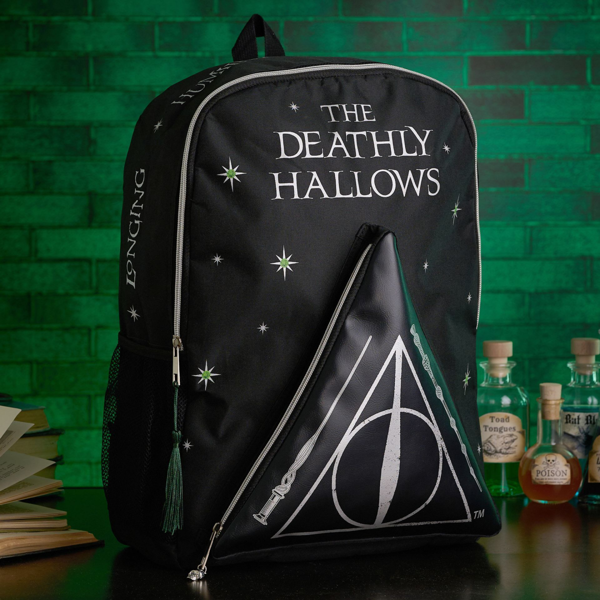 main-28.png Harry Potter Dark Arts Black Backpack - Deathly Hallows - Image 1