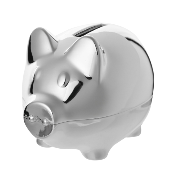 Bambino by Juliana Silver Plated Piggy Money Box