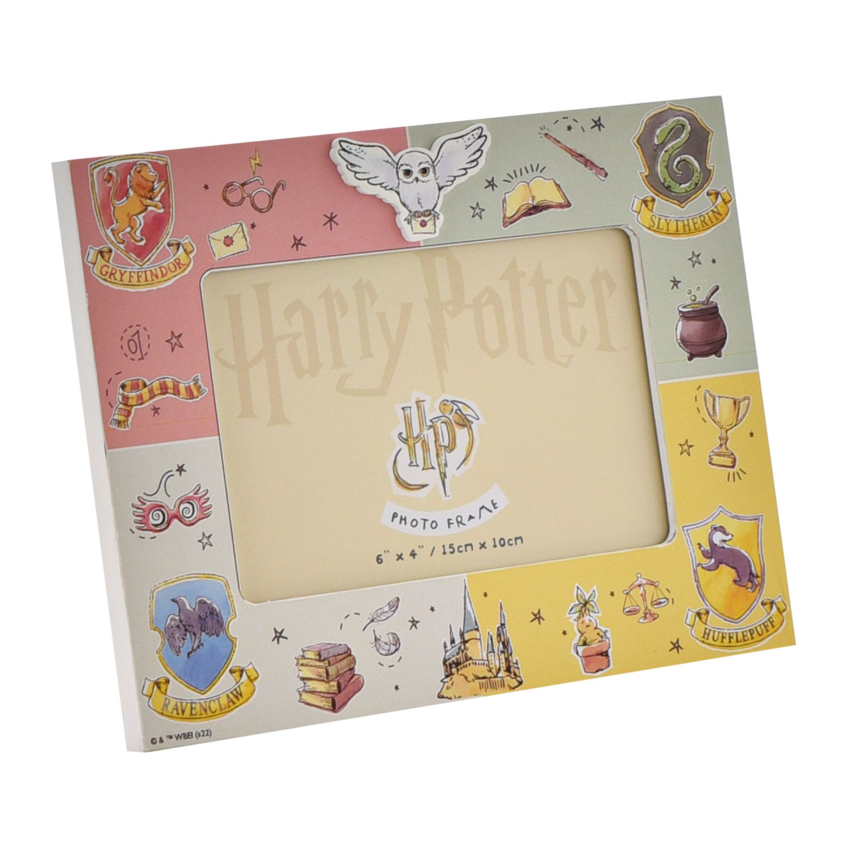 main-44.png Harry Potter Charms Design 6" x 4" Landscape Wooden Photo Frame - Image 1