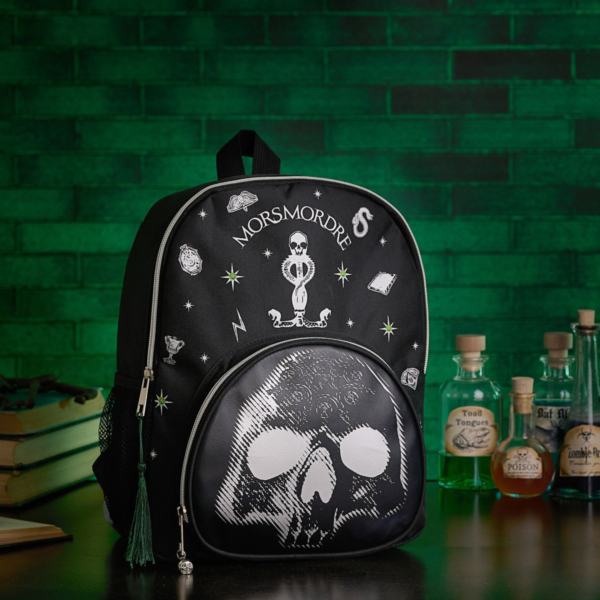 Harry Potter Dark Arts Black & Silver Backpack - Morsmorde
