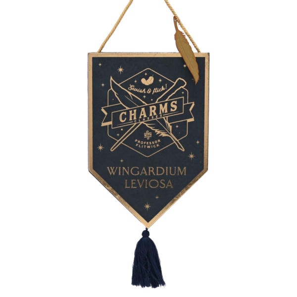 Harry Potter Alumni Blue & Gold Hanging Pendent - Wingardium Leviosa