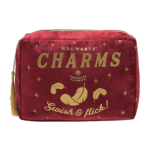 Harry Potter Alumni 'Hogwarts Charms' Red & Gold Velvet Wash Bag - Image 4