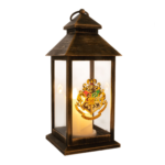 Harry Potter Gold Rustic Design LED Light-Up Lantern - Hogwarts Crest