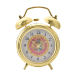 Harry Potter Hogwarts Crest Design Gold Alarm Clock