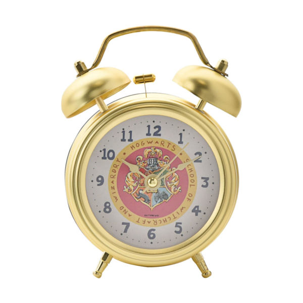 Harry Potter Hogwarts Crest Design Gold Alarm Clock