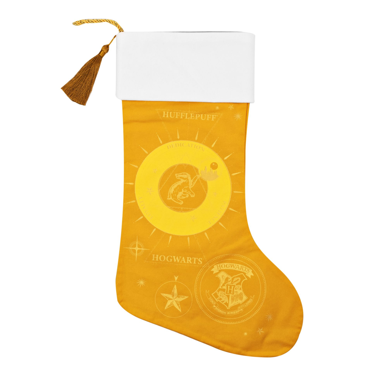 main-83.png Harry Potter Yule Ball Yellow Christmas Stocking - Hufflepuff - Image 1