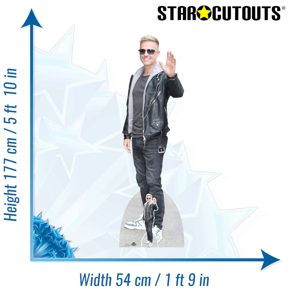CS1276 Nicky Byrne Westlife Irish Singer Songwriter Lifesize Mini Cardboard Cutout Standee Size