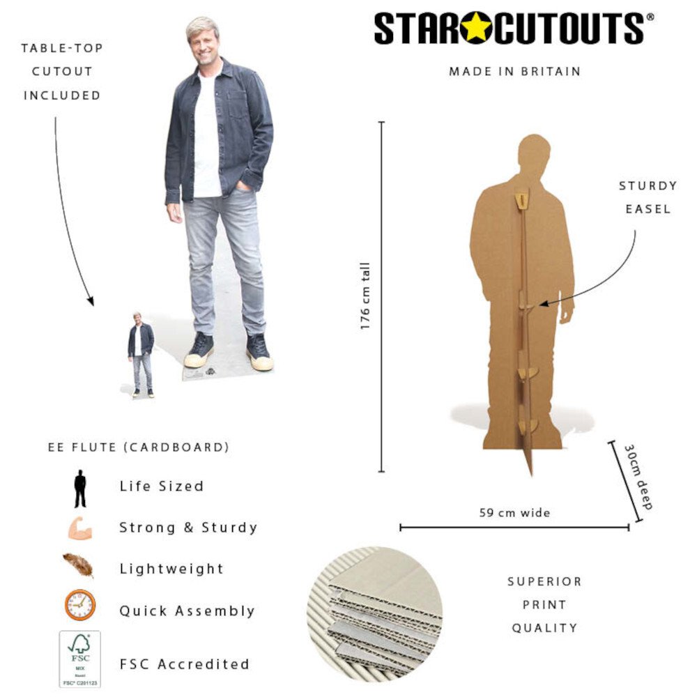 CS1279 Kian Egan Westlife Irish Singer Songwriter Lifesize Mini Cardboard Cutout Standee Features