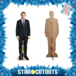Emmanuel Macron (French Politician) Lifesize + Mini Cardboard Cutout Standee Frame
