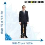 Emmanuel Macron (French Politician) Lifesize + Mini Cardboard Cutout Standee Size