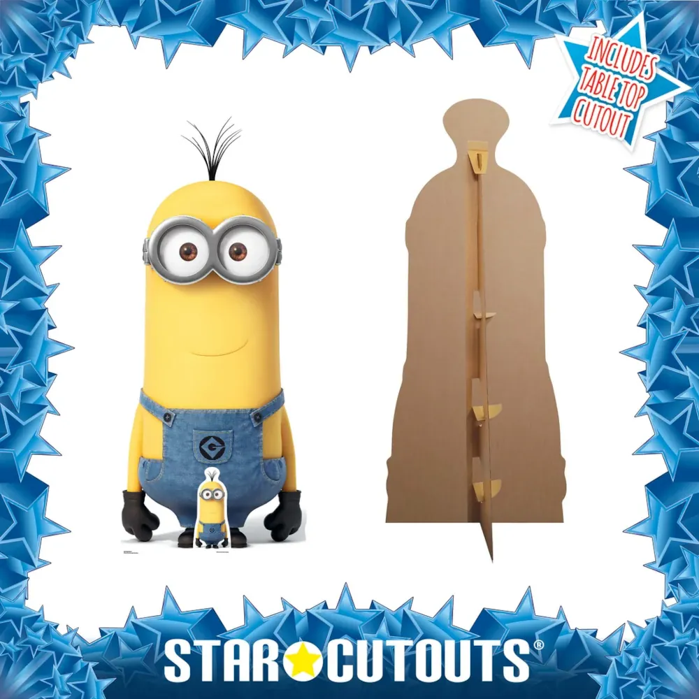 SC1035 Kevin Minion (Despicable Me 3) Official Lifesize + Mini Cardboard Cutout Standee Frame