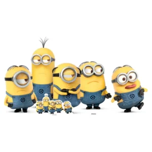 SC1036 Mischievous Minions Group Pose (Despicable Me 3) Official Lifesize + Mini Cardboard Cutout Standee