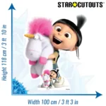 SC1037 Agnes & Fluffy (Despicable Me 3) Lifesize + Mini Cardboard Cutout Standee Size