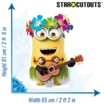 SC1042 Dave Hawaiian Minion with Guitar (Despicable Me 3) Official Small + Mini Cardboard Cutout Standee Size