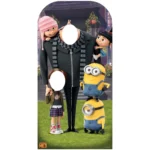 SC1045 Despicable Me with Minions Official Adult & Child Cardboard Cutout Standee Holes