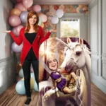 SC1081 Unicorn & Fairy Fantasy Land Child Size Stand-In Cardboard Cutout Standee Party