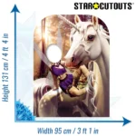 SC1081 Unicorn & Fairy Fantasy Land Child Size Stand-In Cardboard Cutout Standee Size