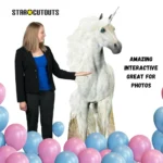 SC1097 Unicorn Lifesize + Mini Cardboard Cutout Standee Party