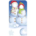 SC1157 Christmas Snowmen Lifesize Stand-In Cardboard Cutout Standee