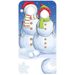SC1157 Christmas Snowmen Lifesize Stand-In Cardboard Cutout Standee