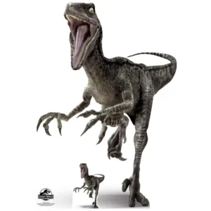 SC1280 Velociraptor Blue Dinosaur (Jurassic World) Official Large + Mini Cardboard Cutout Standee