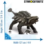 SC1283 Ankylosaurus Dinosaur (Jurassic World) Official Large + Mini Cardboard Cutout Standee Size