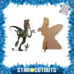 SC1288 Charlie Velociraptor Dinosaur (Jurassic World) Official Large + Mini Cardboard Cutout Standee Frame