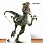 SC1288 Charlie Velociraptor Dinosaur (Jurassic World) Official Large + Mini Cardboard Cutout Standee Room
