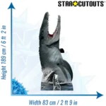 SC1293 Mosasaurus Dinosaur (Jurassic World) Official Large + Mini Cardboard Cutout Standee Size