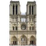 SC1358 Notre-Dame Cathedral of Paris Large + Mini Cardboard Cutout Standee