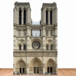 SC1358 Notre-Dame Cathedral of Paris Large + Mini Cardboard Cutout Standee Room