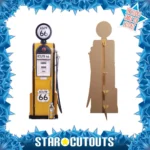 SC1398 Route 66 Gas Pump Large + Mini Cardboard Cutout Standee Frame