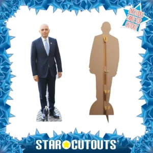 SC1448 Sajid Javid (British Former Politician) Lifesize + Mini Cardboard Cutout Standee Frame