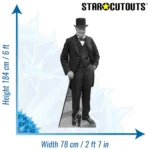 SC1451 Winston Churchill (British Former Politician) Lifesize + Mini Cardboard Cutout Standee Size