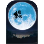 SC1573 E.T. Full Moon Bicycle Flight Scene Setter Official Backdrop Cardboard Cutout Standee