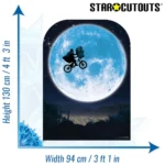 SC1573 E.T. Full Moon Bicycle Flight Scene Setter Official Backdrop Cardboard Cutout Standee Size